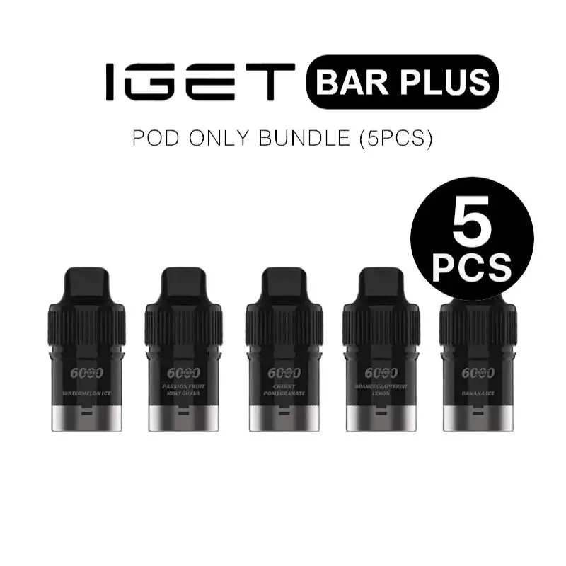 IGET Bar Plus Pod Bundle (5PCS) - IGET Vape Online IGET Bar Plus Pod Bundle (5PCS) - IGET Vape Online