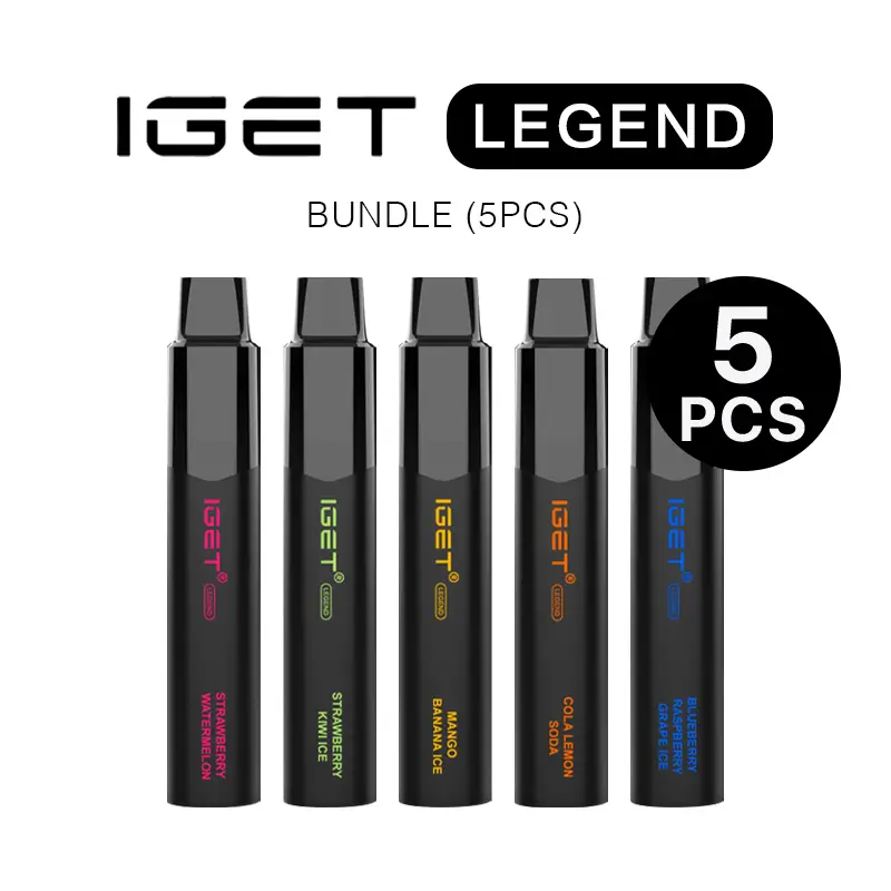 IGET Legend Bundle (5PCS) | Free Shipping | IGET Vape Online IGET Legend Bundle (5PCS) | Free Shipping | IGET Vape Online