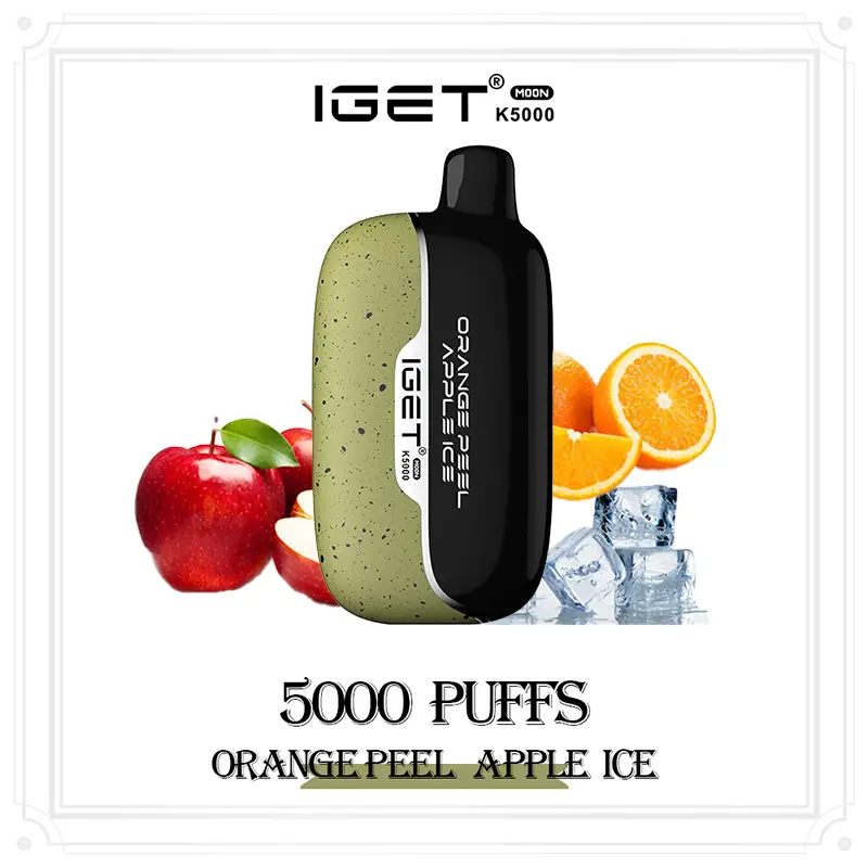 Orange Peel Apple Ice - IGET Moon 5000 Puffs | New Arrival Orange Peel Apple Ice - IGET Moon 5000 Puffs | New Arrival