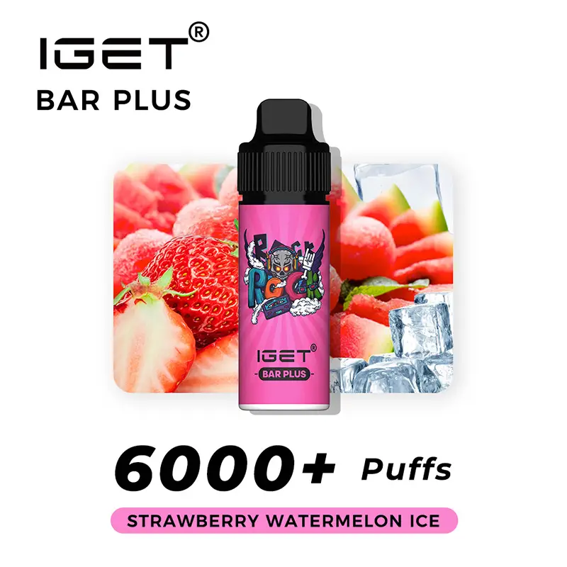 IGET Bar Plus 6000 Puffs - Strawberry Watermelon Ice IGET Bar Plus 6000 Puffs - Strawberry Watermelon Ice